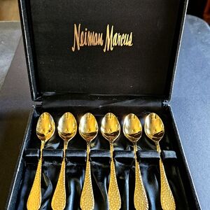 Neiman Marcus Gold Teaspoon Set of 6